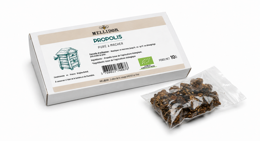 Propolis pure BIO à mâcher.